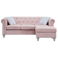 Raisa Sectional in Pink by Glory Furniture