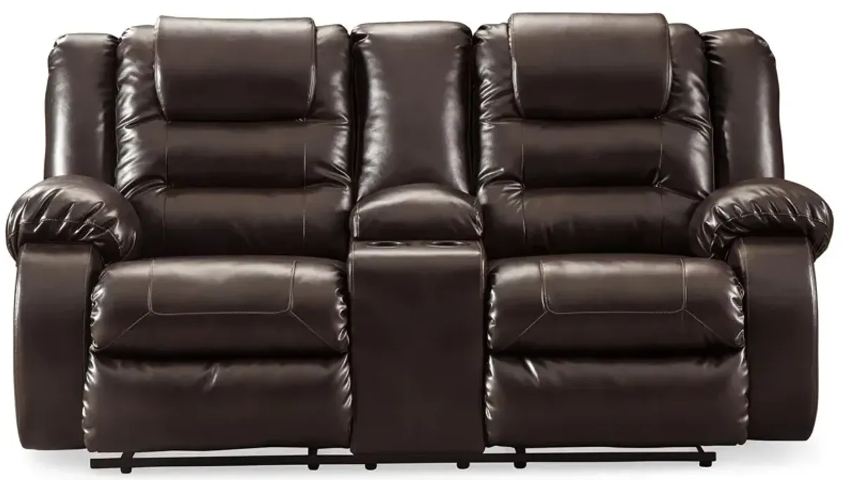 Vacherie Reclining Loveseat in Chocolate by Ashley Furniture