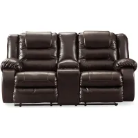 Vacherie Reclining Loveseat in Chocolate by Ashley Furniture