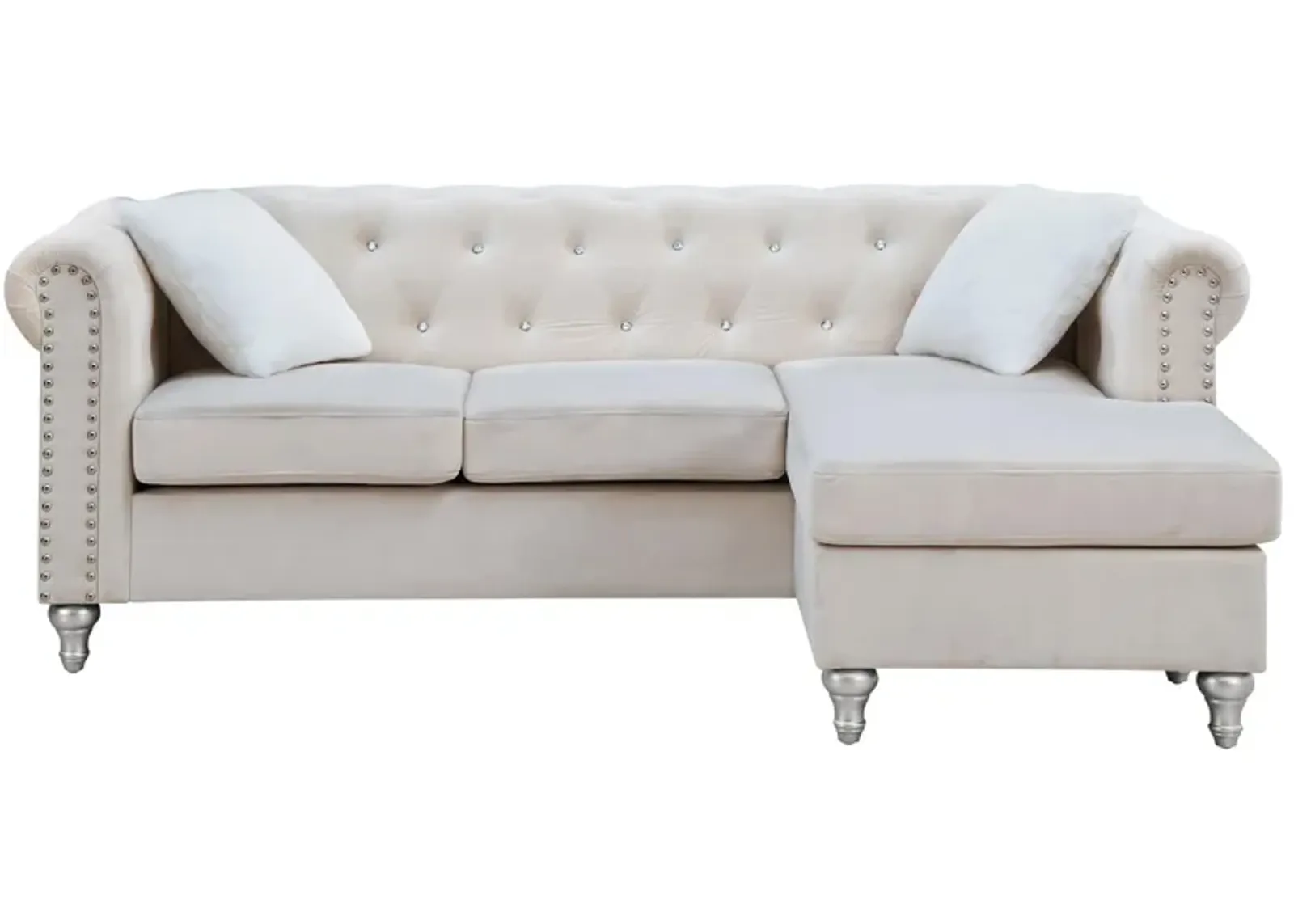 Raisa Sectional in Beige by Glory Furniture