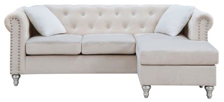 Raisa Sectional in Beige by Glory Furniture