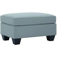 Briarwood Microfiber Ottoman in Suede So Soft Hydra by H.M. Richards