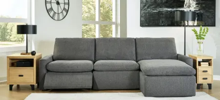 Hartsdale 3-pc.. Reclining Sofa with Chaise in Granite by Ashley Furniture