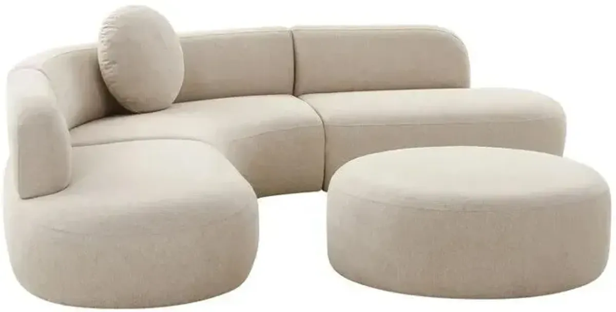 Broohah 3-pc. Sectional with Ottoman