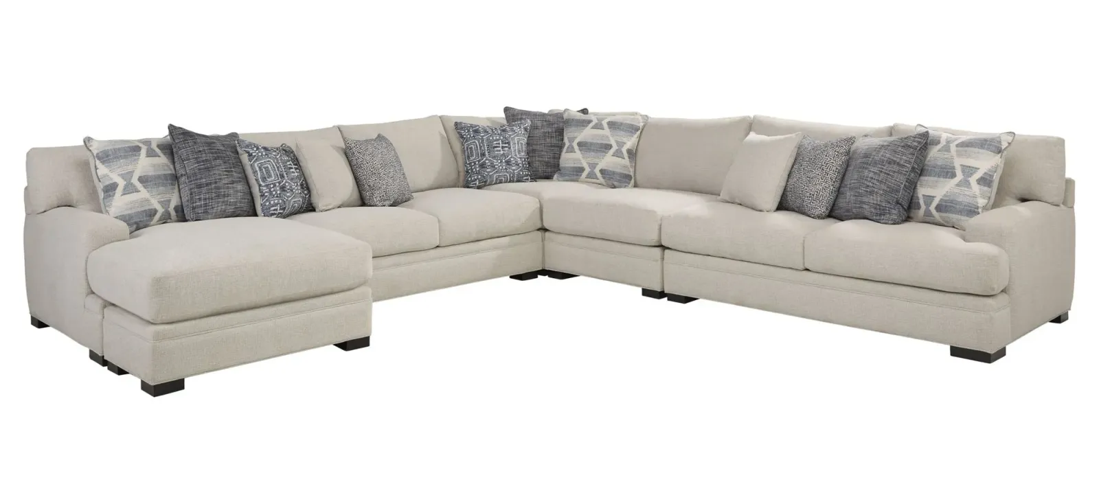 Braelyn 5-pc. Left Sectional Sofa in Braxton Ceramic by H.M. Richards