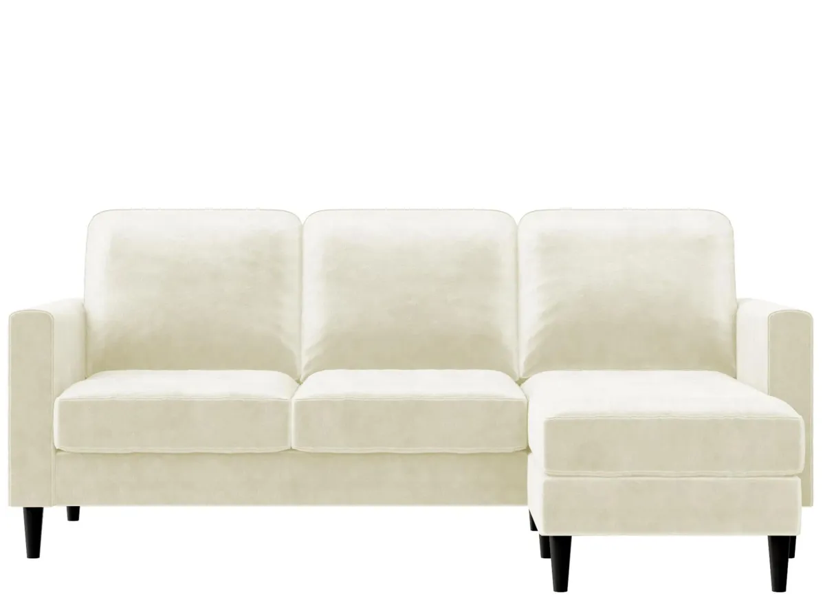 Strummer Reversible Sectional Sofa in Ivory by DOREL HOME FURNISHINGS