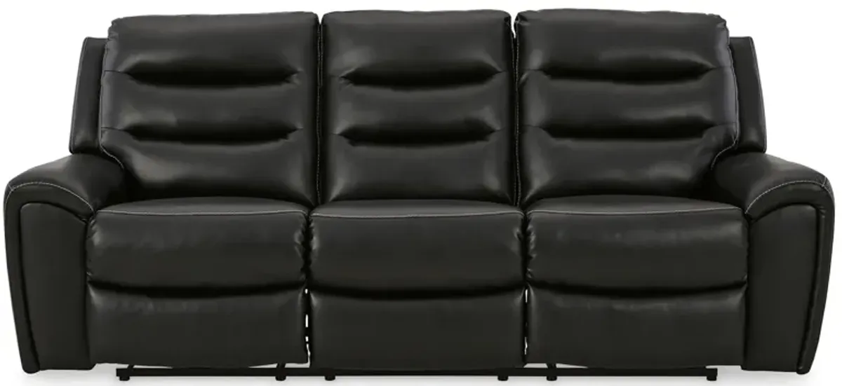 Warlin Power Reclining Sofa in Black by Ashley Furniture