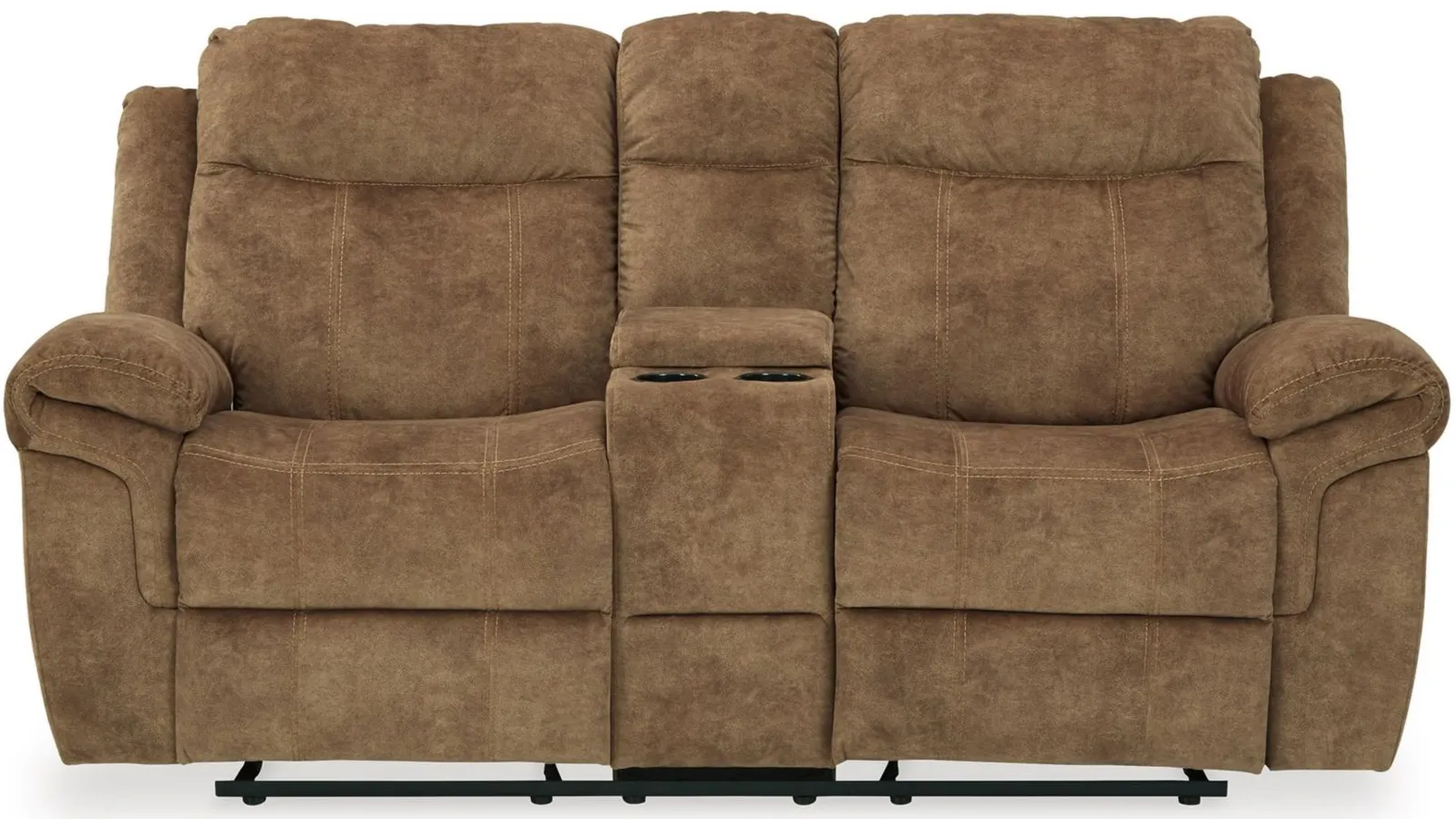Huddle-Up Glider Reclining Loveseat in Nutmeg by Ashley Furniture