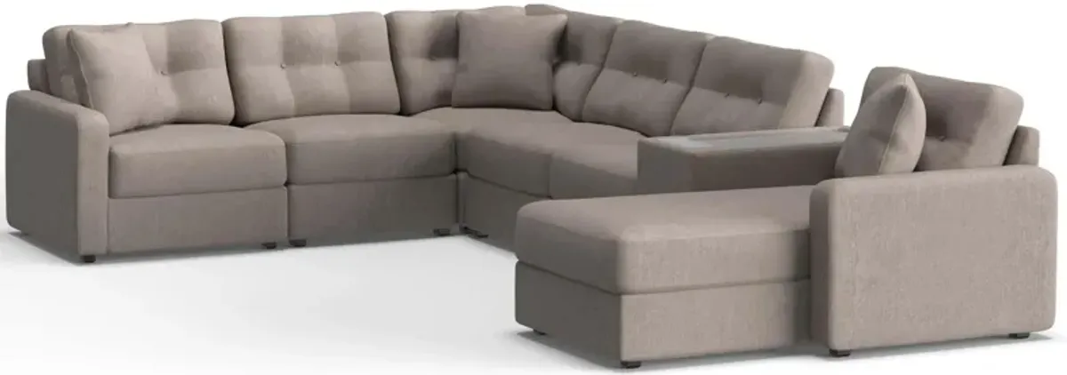ModularOne 7-pc. Sectional w/One Power Console