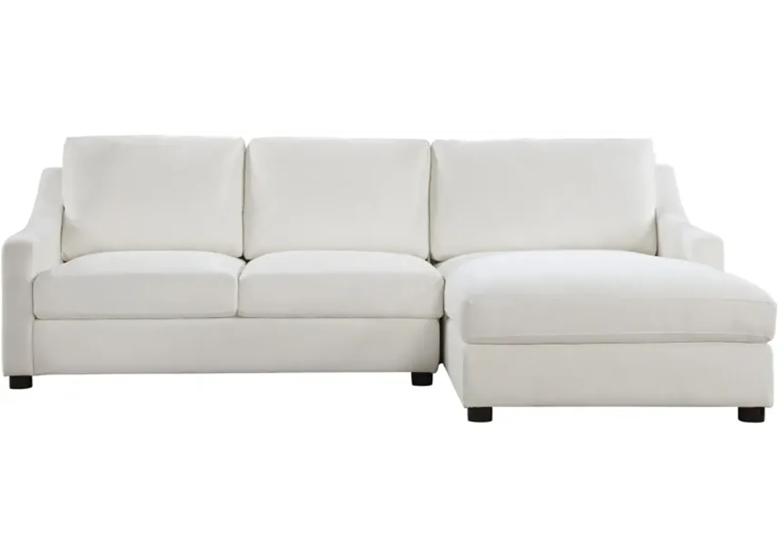 Tolley 2-pc. Sectional With Right Chaise in Ivory by Homelegance