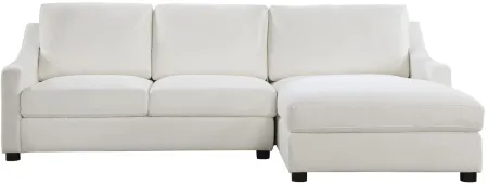 Tolley 2-pc Sectional With Right Chaise in Ivory by Homelegance