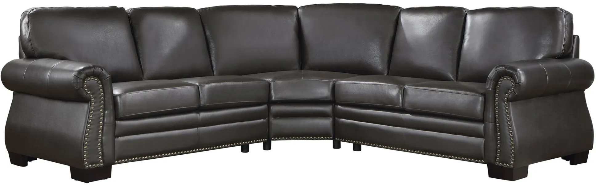Dorelle 3-pc Sectional in Dark Brown by Homelegance