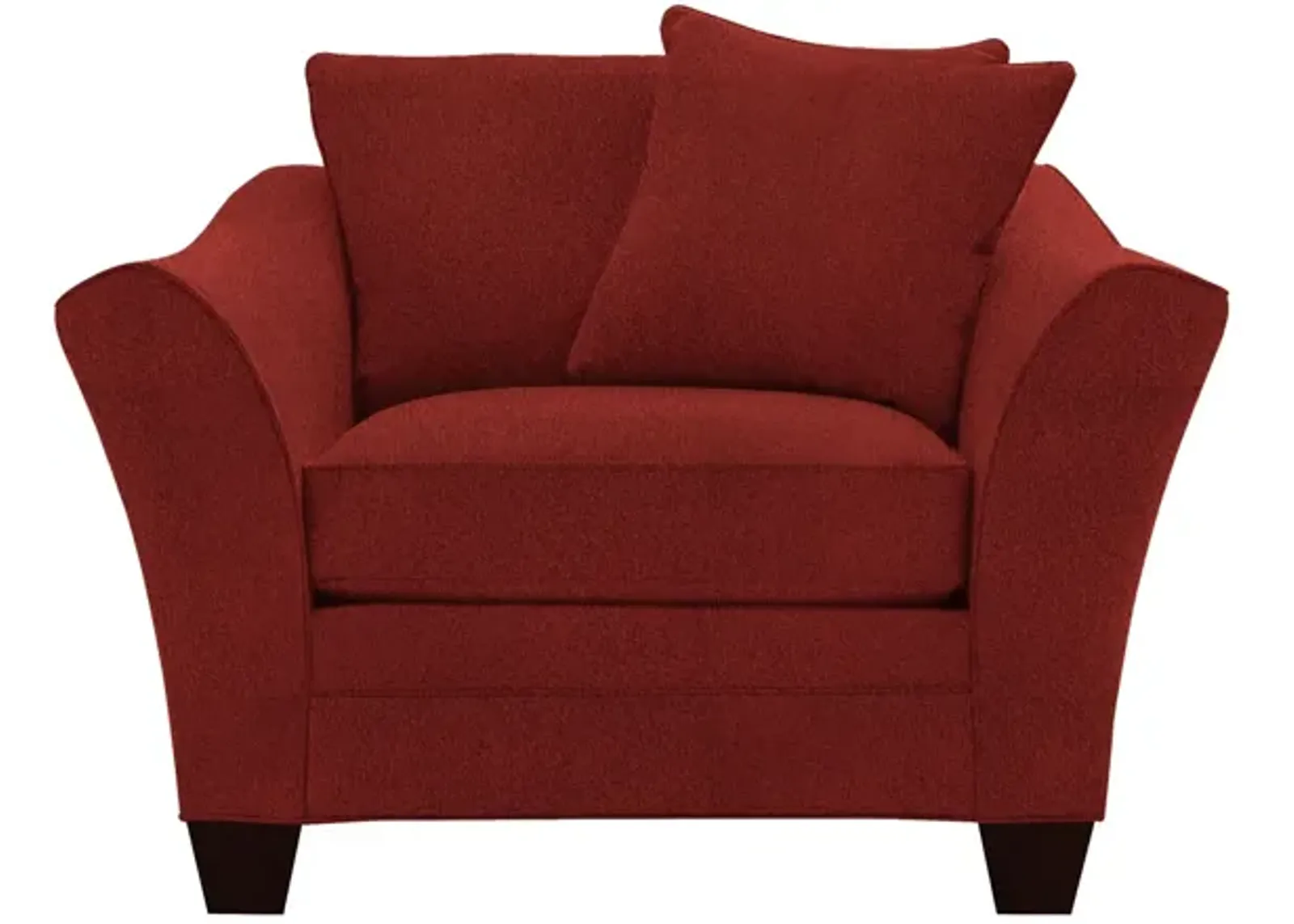 Briarwood Chair in Suede So Soft Cardinal by H.M. Richards