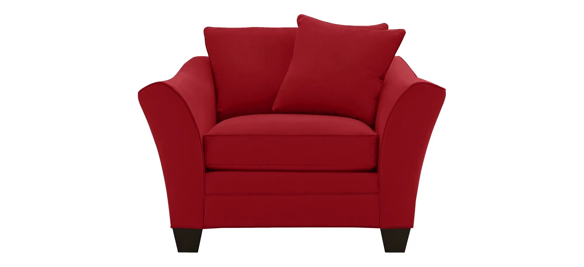 Briarwood Chair in Suede So Soft Cardinal by H.M. Richards