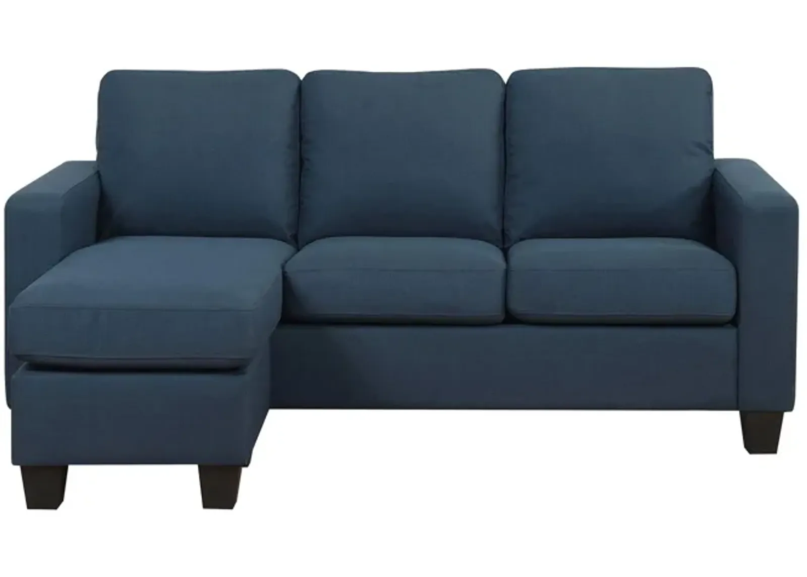 Nix Sectional with Three-In-One Reversible Chaise in Marine Blue by Emerald Home Furnishings