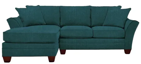 Foresthill 2-pc. Left Hand Chaise Sectional Sofa in Elliot Teal by H.M. Richards