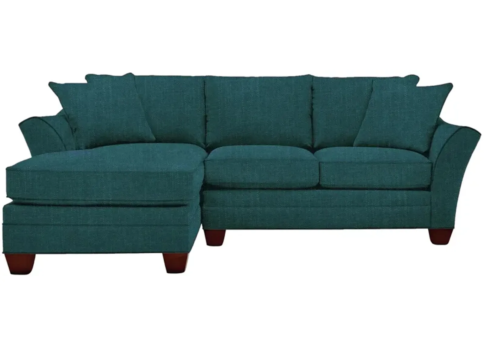 Foresthill 2-pc. Left Hand Chaise Sectional Sofa in Elliot Teal by H.M. Richards