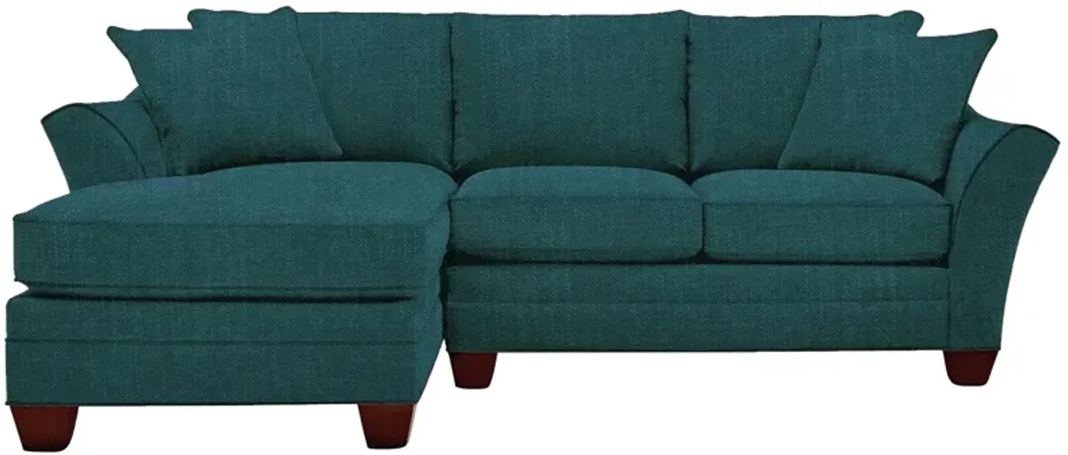 Foresthill 2-pc. Left Hand Chaise Sectional Sofa in Elliot Teal by H.M. Richards