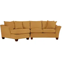 Foresthill 2-pc. Left Hand Cuddler Sectional Sofa in Elliot Sunflower by H.M. Richards