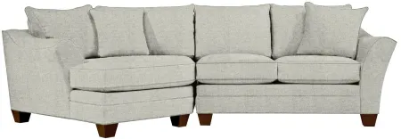 Foresthill 2-pc. Left Hand Cuddler Sectional Sofa in Elliot Smoke by H.M. Richards