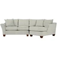Foresthill 2-pc. Right Hand Cuddler Sectional Sofa in Elliot Smoke by H.M. Richards