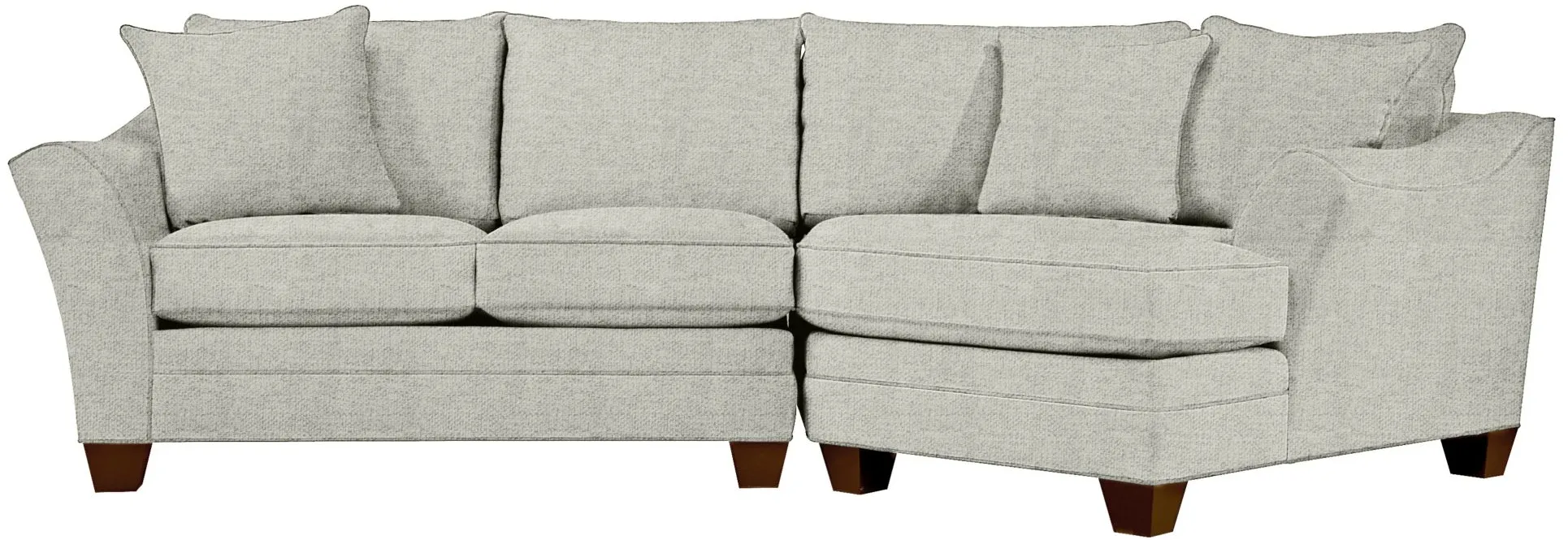 Foresthill 2-pc. Right Hand Cuddler Sectional Sofa in Elliot Smoke by H.M. Richards