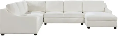 Tolley 4-pc. Sectional with Right Chaise in Ivory by Homelegance