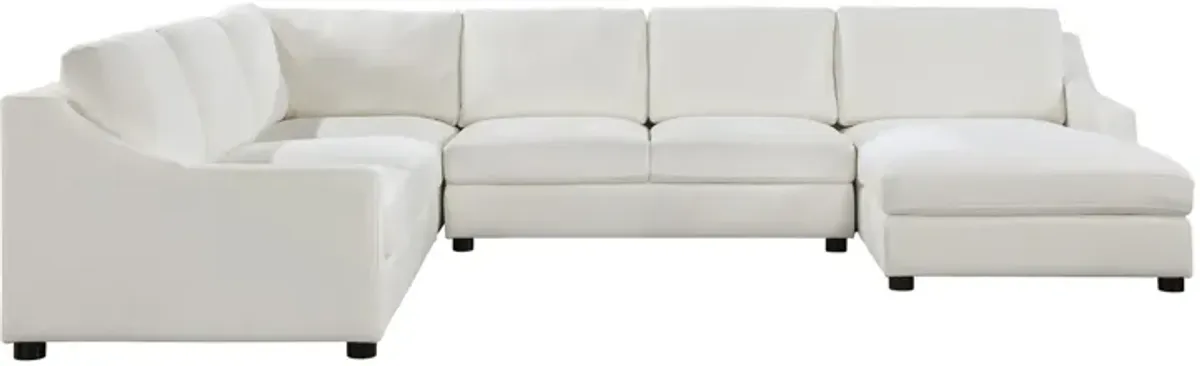 Tolley 4-pc. Sectional With Right Chaise in Ivory by Homelegance