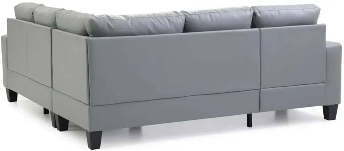 Newbury Sectional Sofa in Gray by Glory Furniture