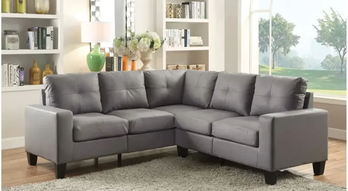 Newbury Sectional Sofa in Gray by Glory Furniture