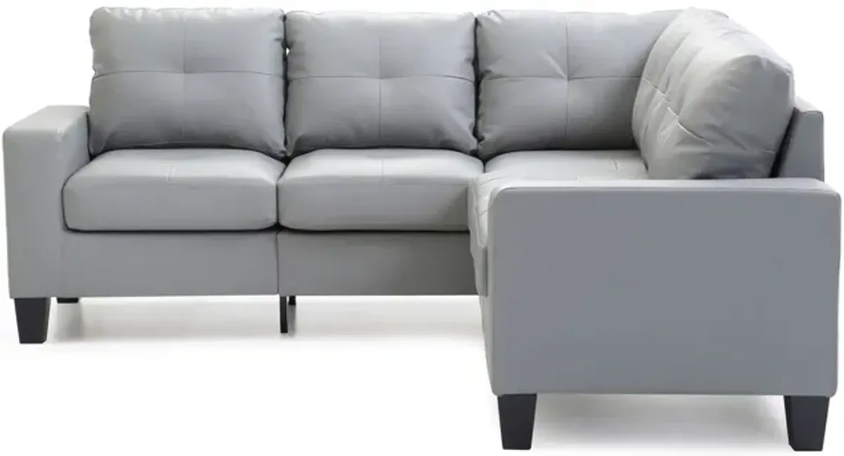 Newbury Sectional Sofa in Gray by Glory Furniture