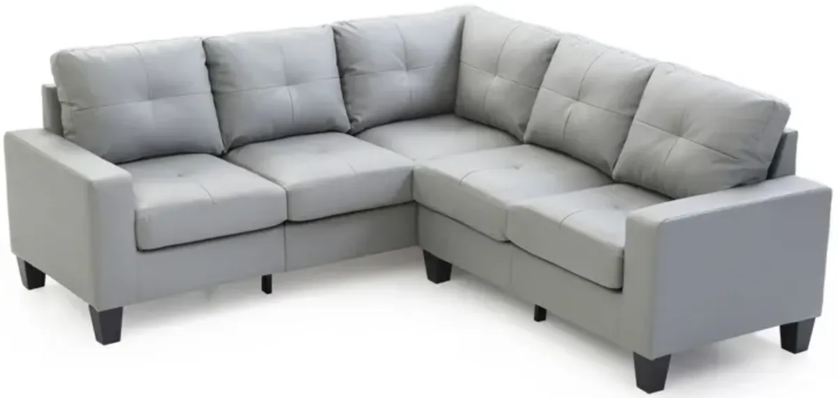 Newbury Sectional Sofa in Gray by Glory Furniture