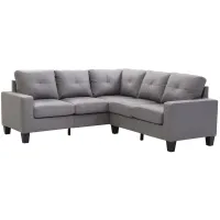 Newbury Sectional Sofa in Gray by Glory Furniture