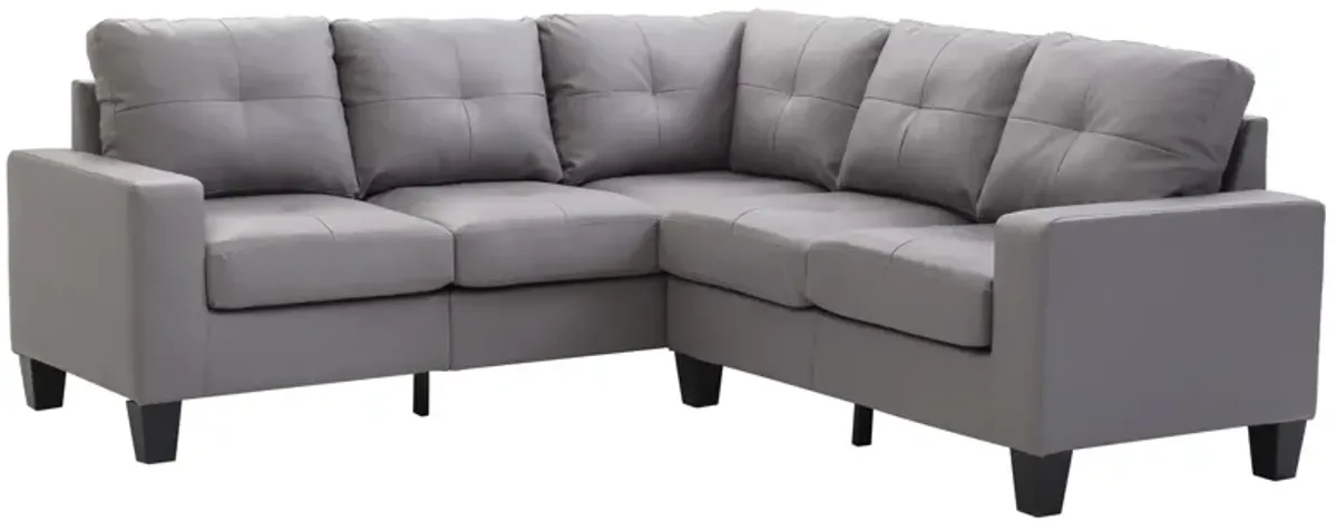 Newbury Sectional Sofa in Gray by Glory Furniture