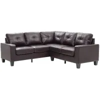 Newbury Sectional Sofa in Brown by Glory Furniture