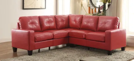 Newbury Sectional Sofa in Red by Glory Furniture