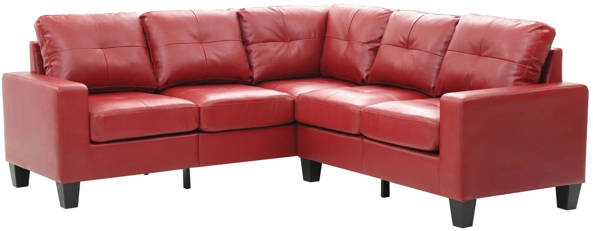 Newbury Sectional Sofa in Red by Glory Furniture