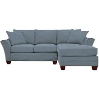 Foresthill 2-pc. Right Hand Chaise Sectional Sofa in Elliot French Blue by H.M. Richards