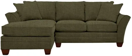 Foresthill 2-pc.. Left Hand Chaise Sectional Sofa in Elliot Avocado by H.M. Richards