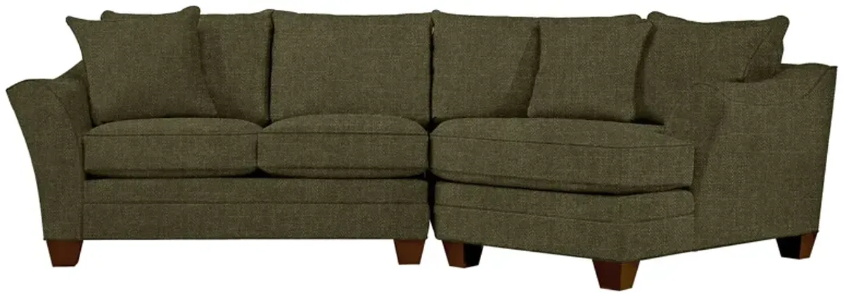 Foresthill 2-pc. Right Hand Cuddler Sectional Sofa in Elliot Avocado by H.M. Richards