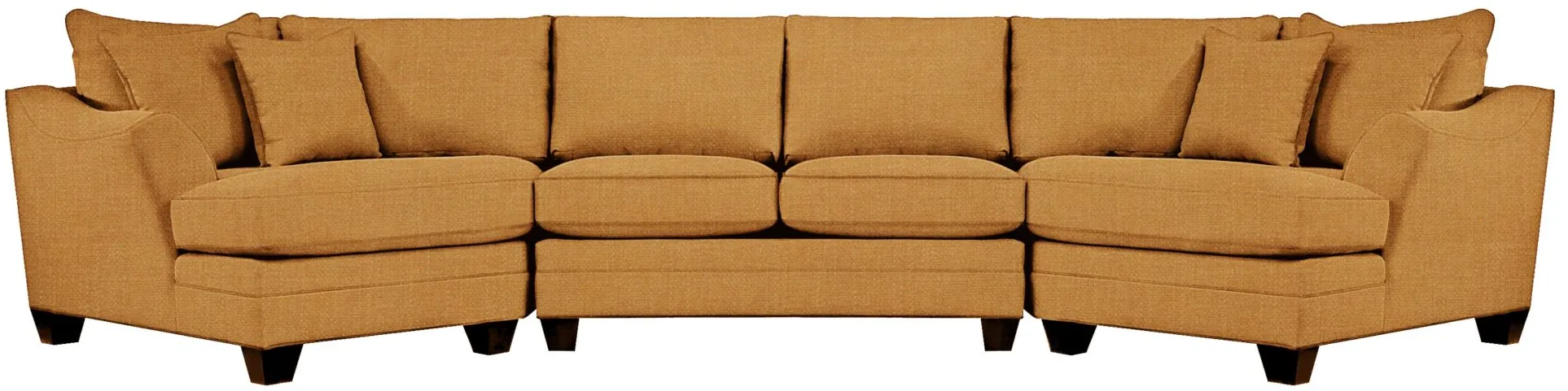 Foresthill 3-pc. Symmetrical Cuddler Sectional Sofa in Elliot Sunflower by H.M. Richards