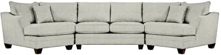 Foresthill 3-pc. Symmetrical Cuddler Sectional Sofa in Elliot Smoke by H.M. Richards