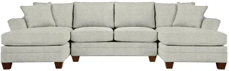 Foresthill 3-pc. Symmetrical Chaise Sectional Sofa in Elliot Smoke by H.M. Richards