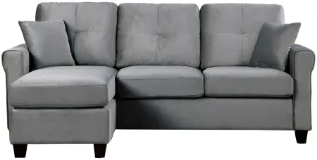 Grenadier 2-pc Reversible Sectional Sofa in Gray by Homelegance