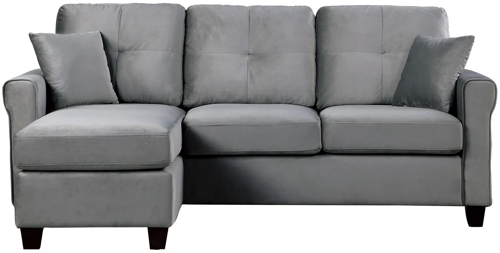 Grenadier 2-pc. Reversible Sectional Sofa in Gray by Homelegance