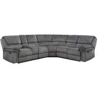 Greerman 3-pc. Reclining Sectional in Gray by Homelegance