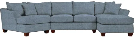Foresthill 3-pc. Right Hand Facing Sectional Sofa in Elliot French Blue by H.M. Richards