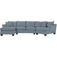 Foresthill 3-pc. Left Hand Facing Sectional Sofa in Elliot French Blue by H.M. Richards