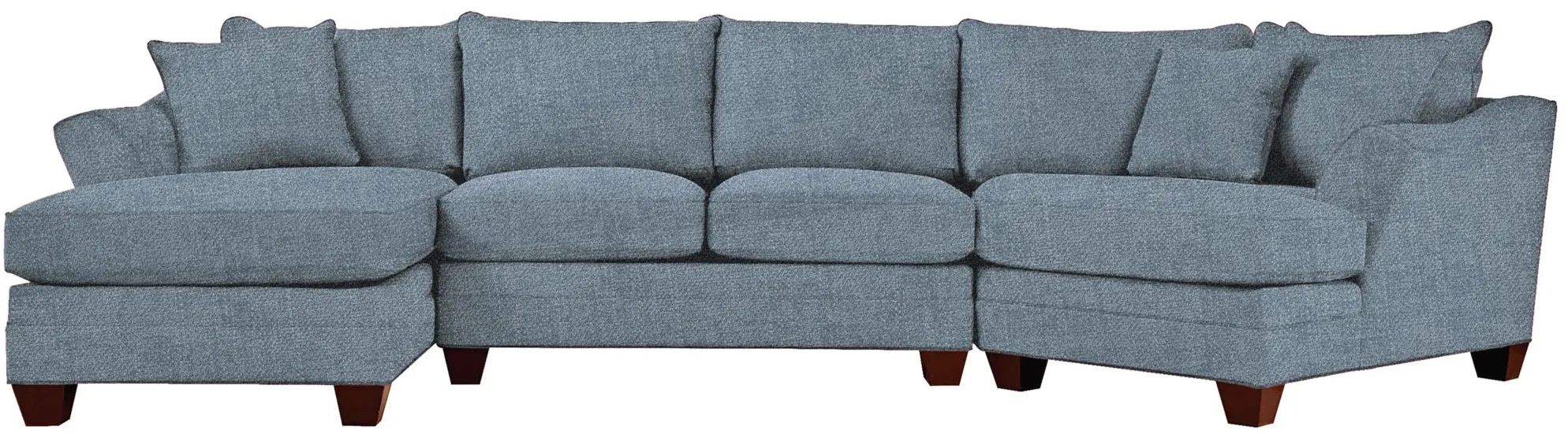 Foresthill 3-pc. Left Hand Facing Sectional Sofa in Elliot French Blue by H.M. Richards