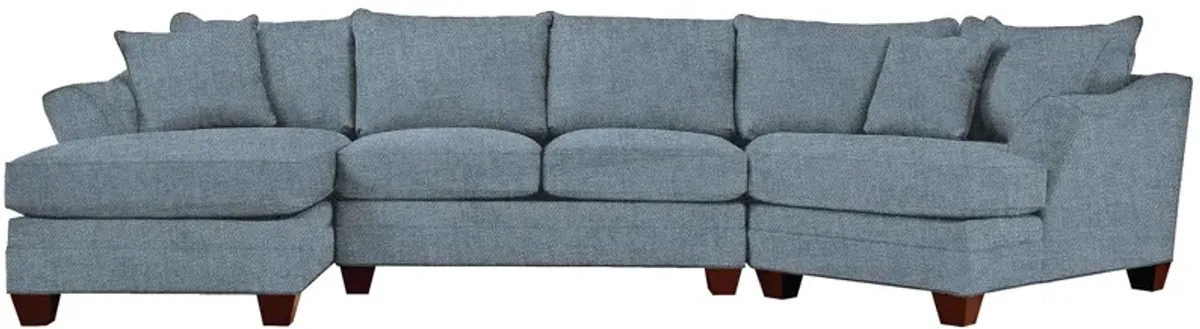 Foresthill 3-pc. Left Hand Facing Sectional Sofa in Elliot French Blue by H.M. Richards